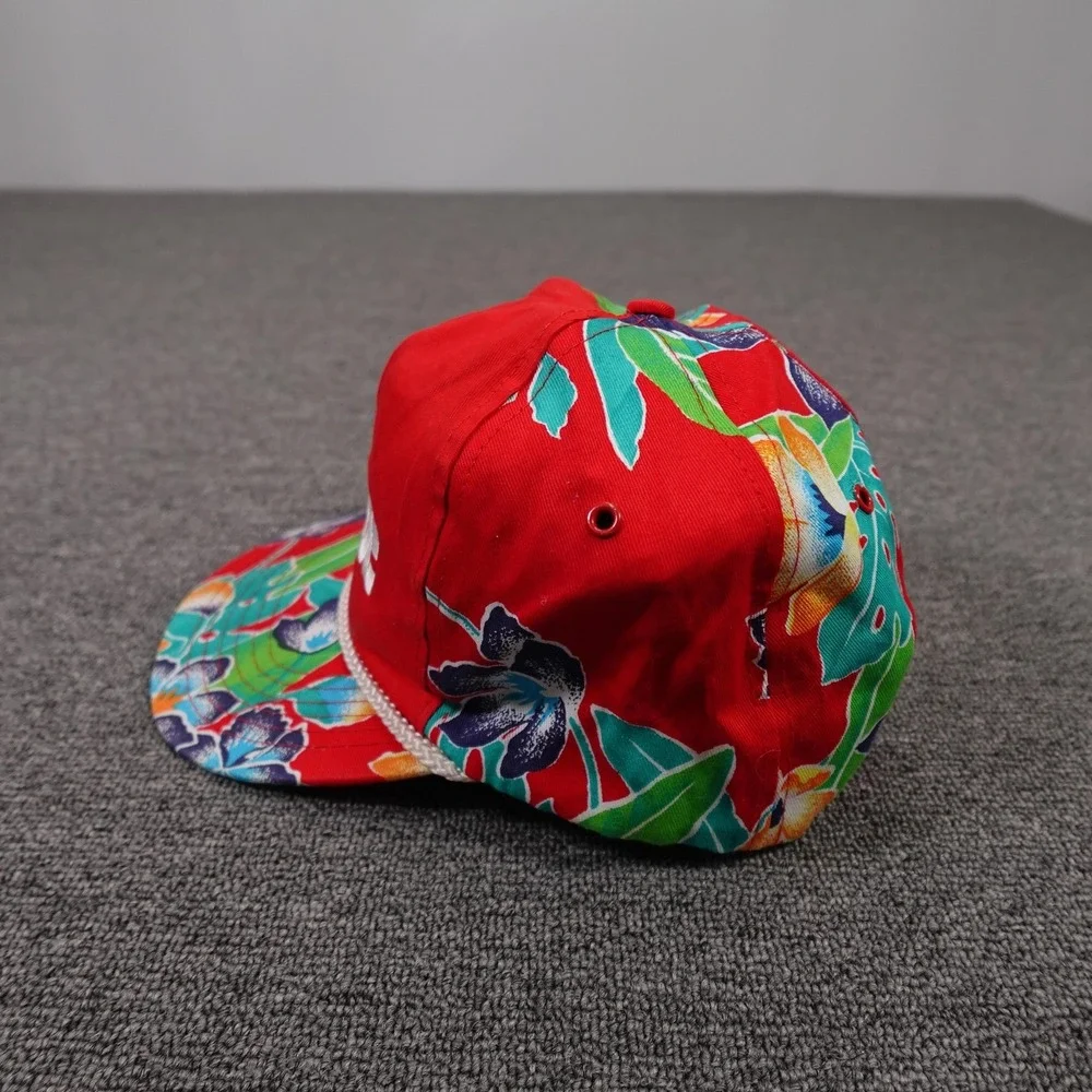 Vintage Dodge Hat Cap Snap Back Motorsport‎ Racing 80s Floral Island Retro